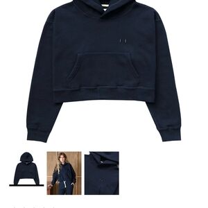 Province Of Canada Cropped Hoodie  In Black